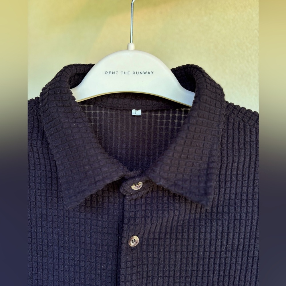 Black button up